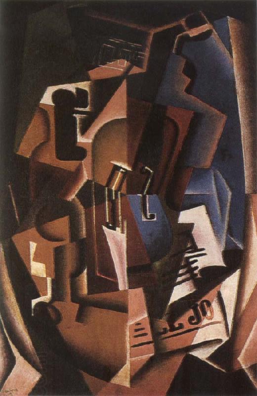 Juan Gris Still life fiddle and newspaper oil painting picture